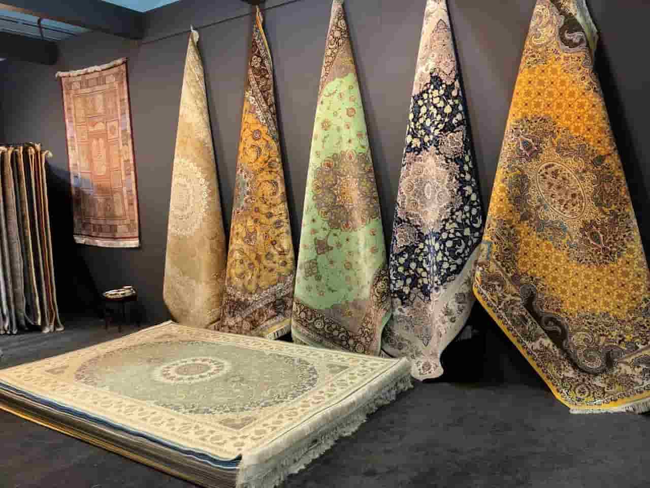 گلیم فرش پذیرایی لوکس با طراحی خاص و زیبا